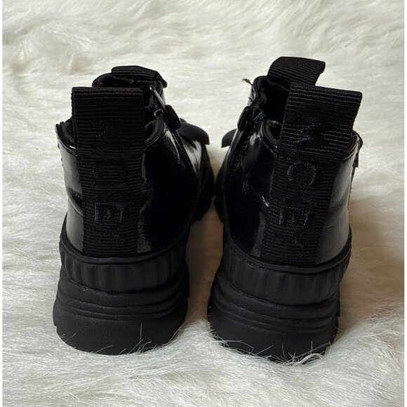 Zara x Disney Baby Toddler Girls 6 Minnie Mouse Black Patent Chelsea Boots - Picture 4 of 6